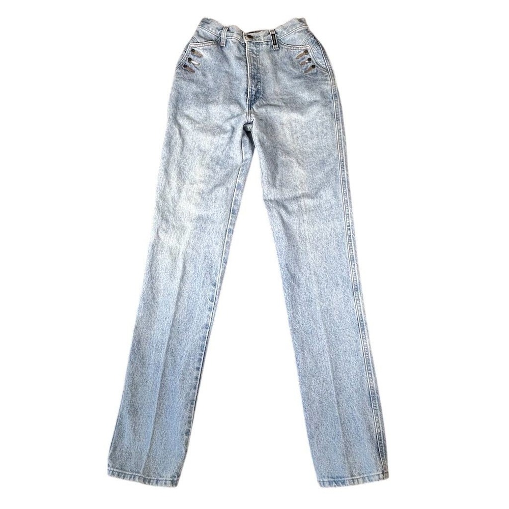 Vintage Rockies Women's High-Waisted Straight Leg Jeans Size 11 Blue